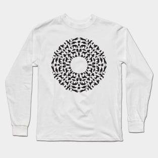 puppy mandala labrador Long Sleeve T-Shirt